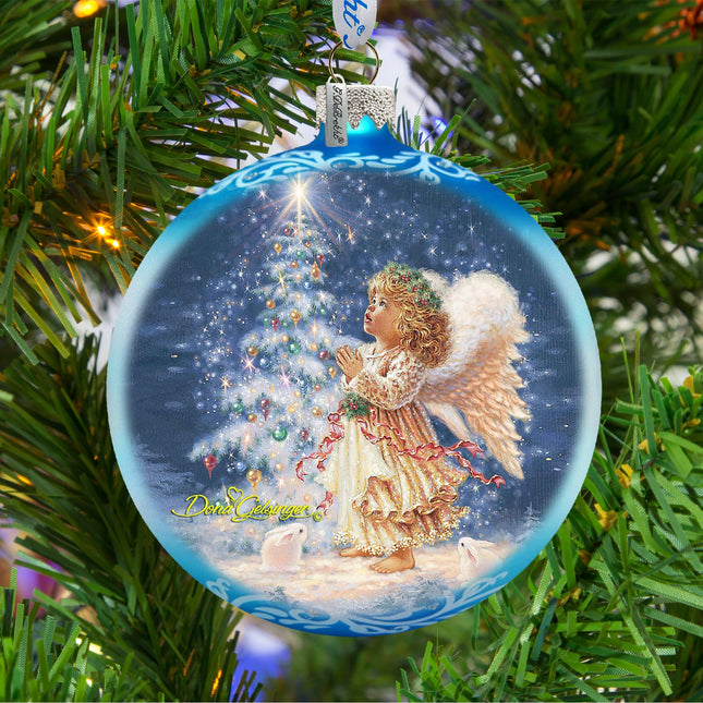 My Christmas Wish Glass Ornament by D. Gelsinger - Nativity Holiday Décor - 71113-0703-0