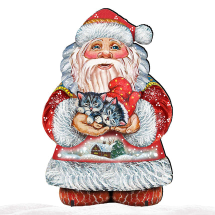 Holiday Kitten Santa Holiday Outdoor Yard Sign by G. DeBrekht - Christmas Decor - 8117808F-4