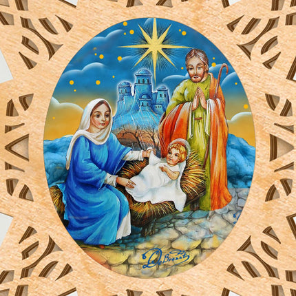 Old World Nativity Tree Topper by G.DeBrekht - Nativity Holiday Decor - 89493-1