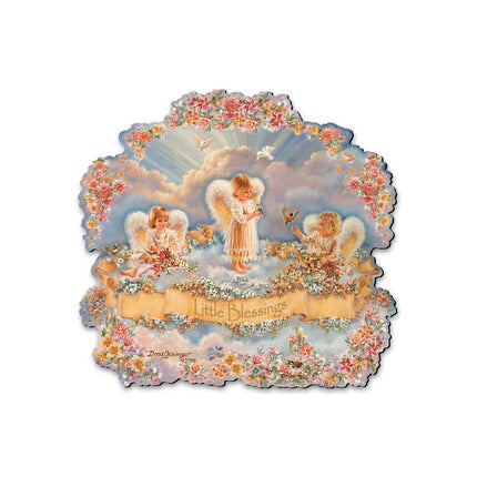 Little Blessings Nativity Door Decor by D. Gelsinger - Nativity Holiday Decor - 8461017H-0708-4