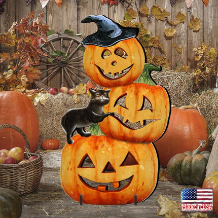 Scary Stacking Pumpkin Halloween Outdoor Decor by G. DeBrekht - Thanksgiving Halloween Decor - 8158415F-1