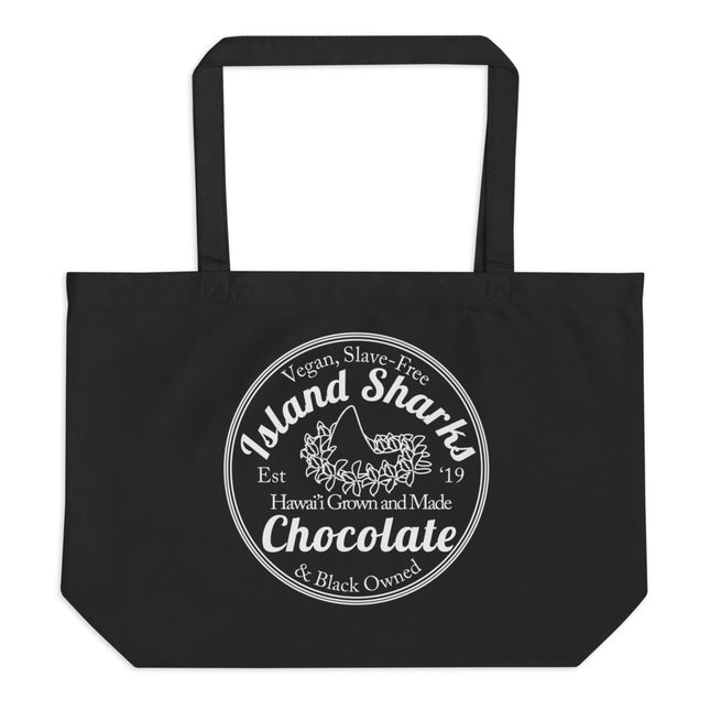 Island Sharks Large Organic Tote Bag-0