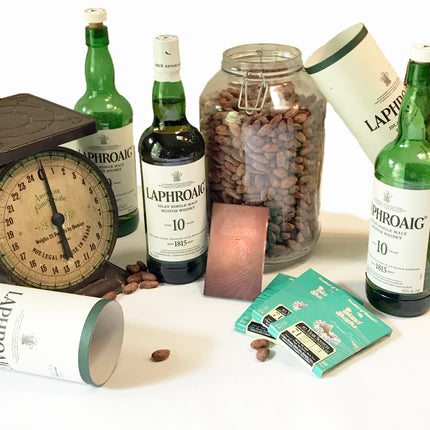 10 - Year Laphroaig Scotch-Whiskey Infused 71% Hawaiian Dark Chocolate-1