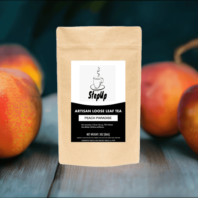 Peach Paradise Fruit Flavored Tea - Sweet and Refreshing | StepUp Coffee-0