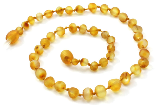 Amber Honey Raw Children Necklace-0