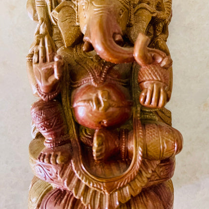 Handcrafted Sculpture Soapstone Elephant Head God Ganesha - Small-6