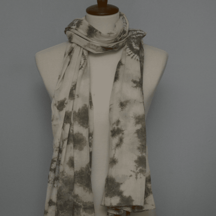 Naturally dyed cotton scarf-3
