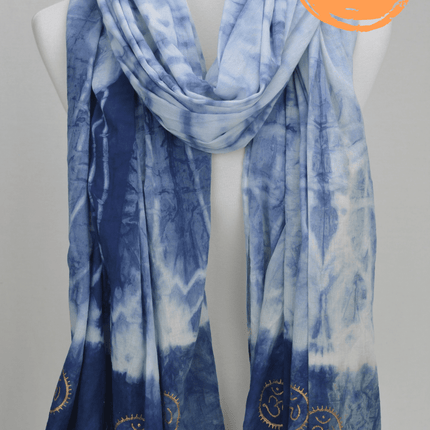 Eternity  Indigo Cotton Scarf-2