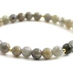 With Golden Silver Beads / 16 cm (6.3 inches)(Small) / 6 mm