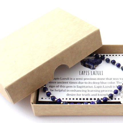 Lapis Lazuli Minimalist Anklet With Silver-1