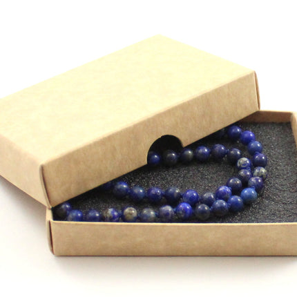 Lapis Lazuli Gemstone Blue Knotted Necklace-1