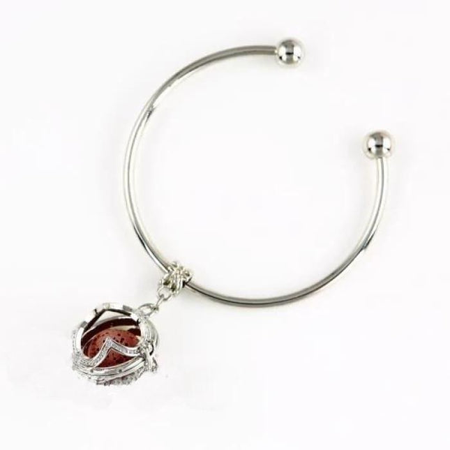 Lava stone cage bracelet-0
