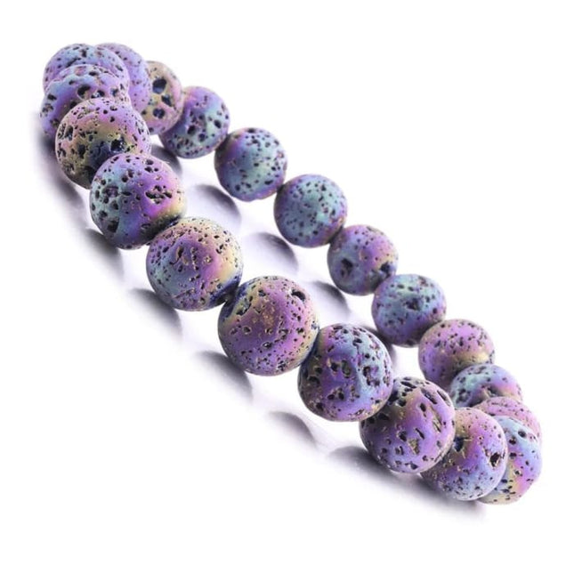 Lava Stone Essential Oil Bracelet- Space Rock-0