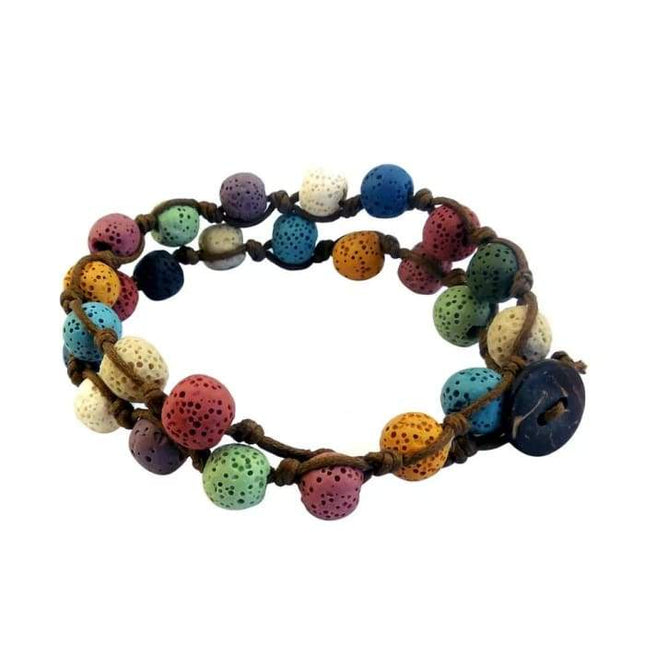 Lava Stone Essential Oil Bracelet/Necklace Choker-0