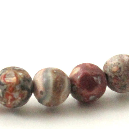 Stretch Bracelet With Leopardskin Jasper Pink Gemstones-2