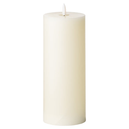 Luxury Natural Glow 3.5 x 9 Real Wax LED Cream Candle