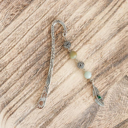 Rigid fine stone bookmark - Mixed stones-1