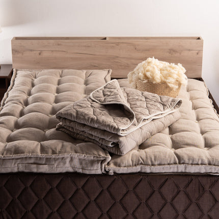 Natural linen quilt - Blanket for All season-2