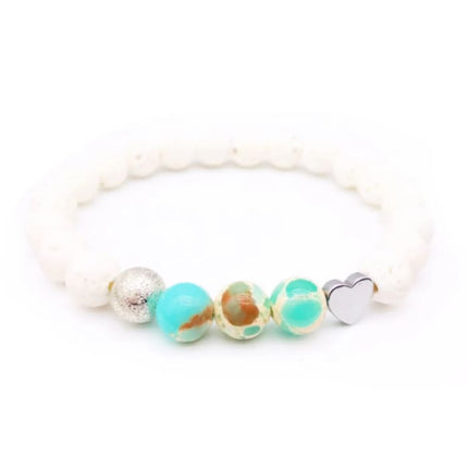 Ocean Lava Stone Bracelet-0