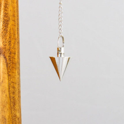 Cone Pendulum - Silver-plated brass-0
