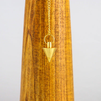 Cone Pendulum - Gilded Brass-1