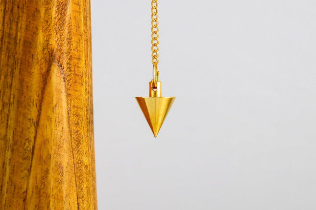 Cone Pendulum - Gilded Brass-0