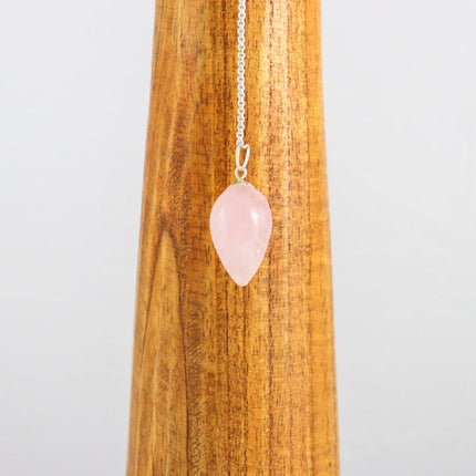 Drop Pendulum - Rose Quartz-1