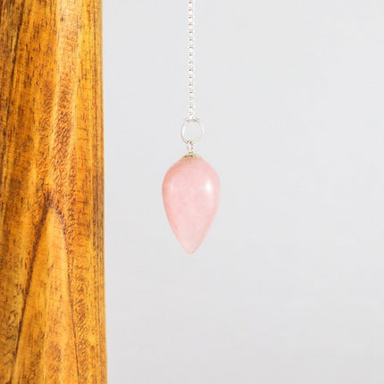 Drop Pendulum - Rose Quartz-0