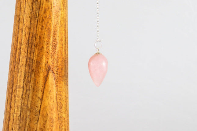 Drop Pendulum - Rose Quartz-0