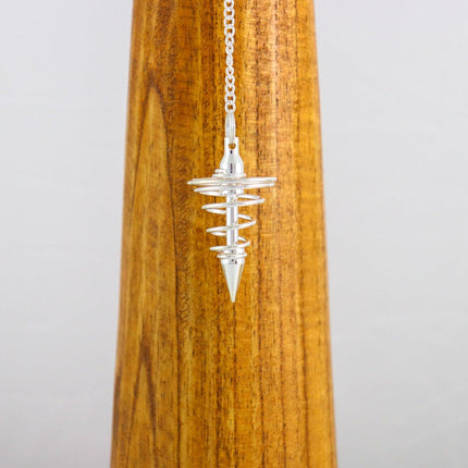 Spiral Pendulum - Silver-plated brass-1