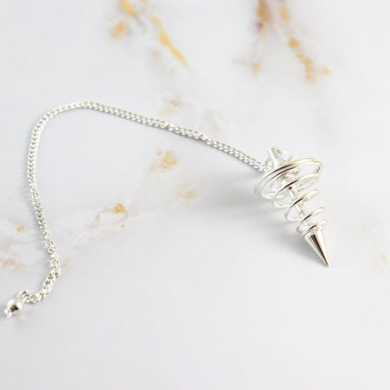Spiral Pendulum - Silver-plated brass-2