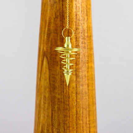 Spiral Pendulum - Golden Brass-1