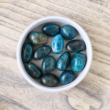 Blue Apatite tumbled stone-3