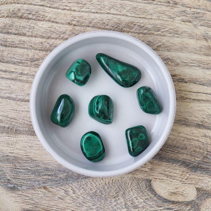 Malachite tumbled stone-3