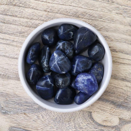 Sodalite tumbled stone-3