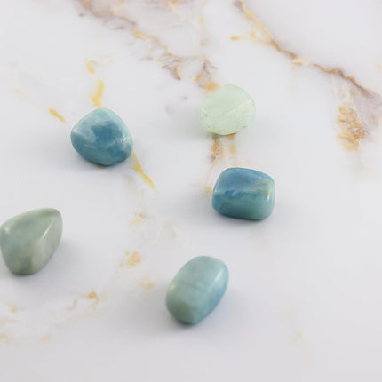 Aquamarine tumbled stone-3