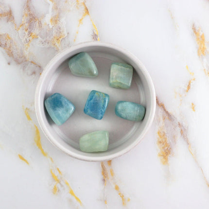 Aquamarine tumbled stone-4