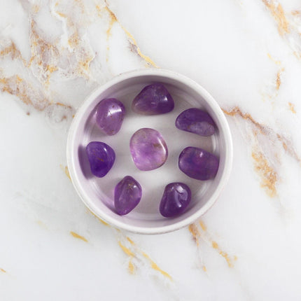 Amethyst tumbled stone-0