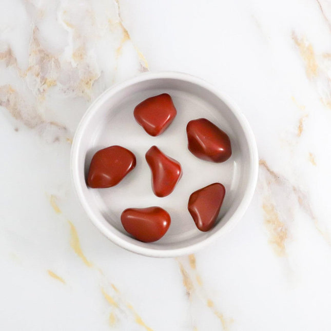 Red Jasper tumbled stone-0