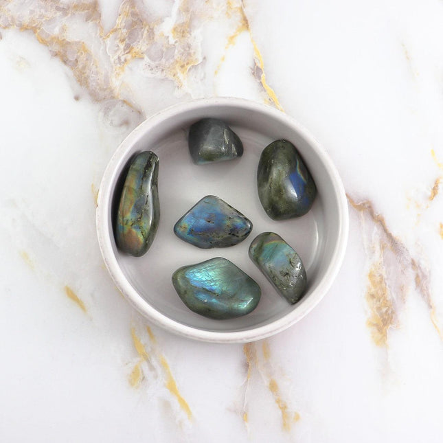 Labradorite tumbled stone-0