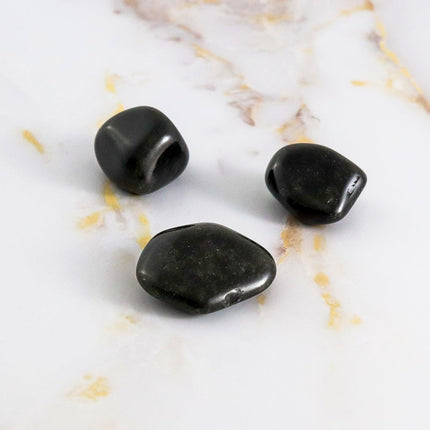 Silver Obsidian tumbled stone-1