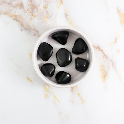 Silver Obsidian tumbled stone-4