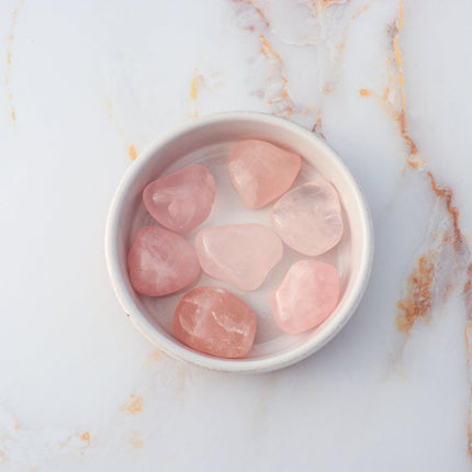 Rose Quartz tumbled stone-3
