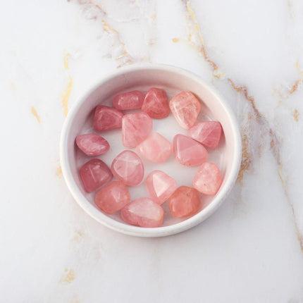 Rose Quartz tumbled stone-0