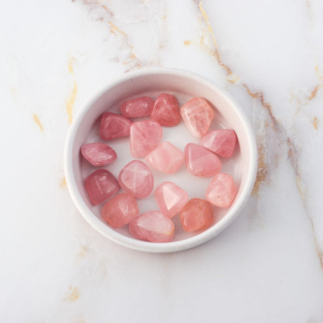 Rose Quartz tumbled stone-0