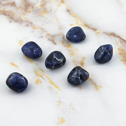Sodalite tumbled stone-1