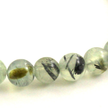 Stretch Bracelet With Prehnite Light Green Gemstones-2