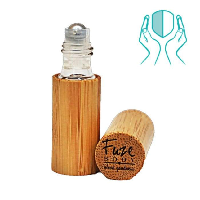 Protect: Sanitizing Blend 100% Pure Essential Oils and alcohol - Wood Roll-On-4