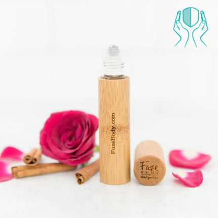Protect: Sanitizing Blend 100% Pure Essential Oils and alcohol - Wood Roll-On-1