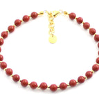 With Golden Silver Beads / 20-22 cm (7.9-8.6 inches)